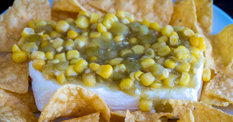 Corn and Green Chile Enchilada Cream Cheese Spread