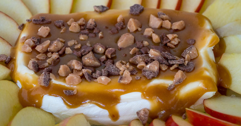 Caramel Toffee Apple Cream Cheese Spread