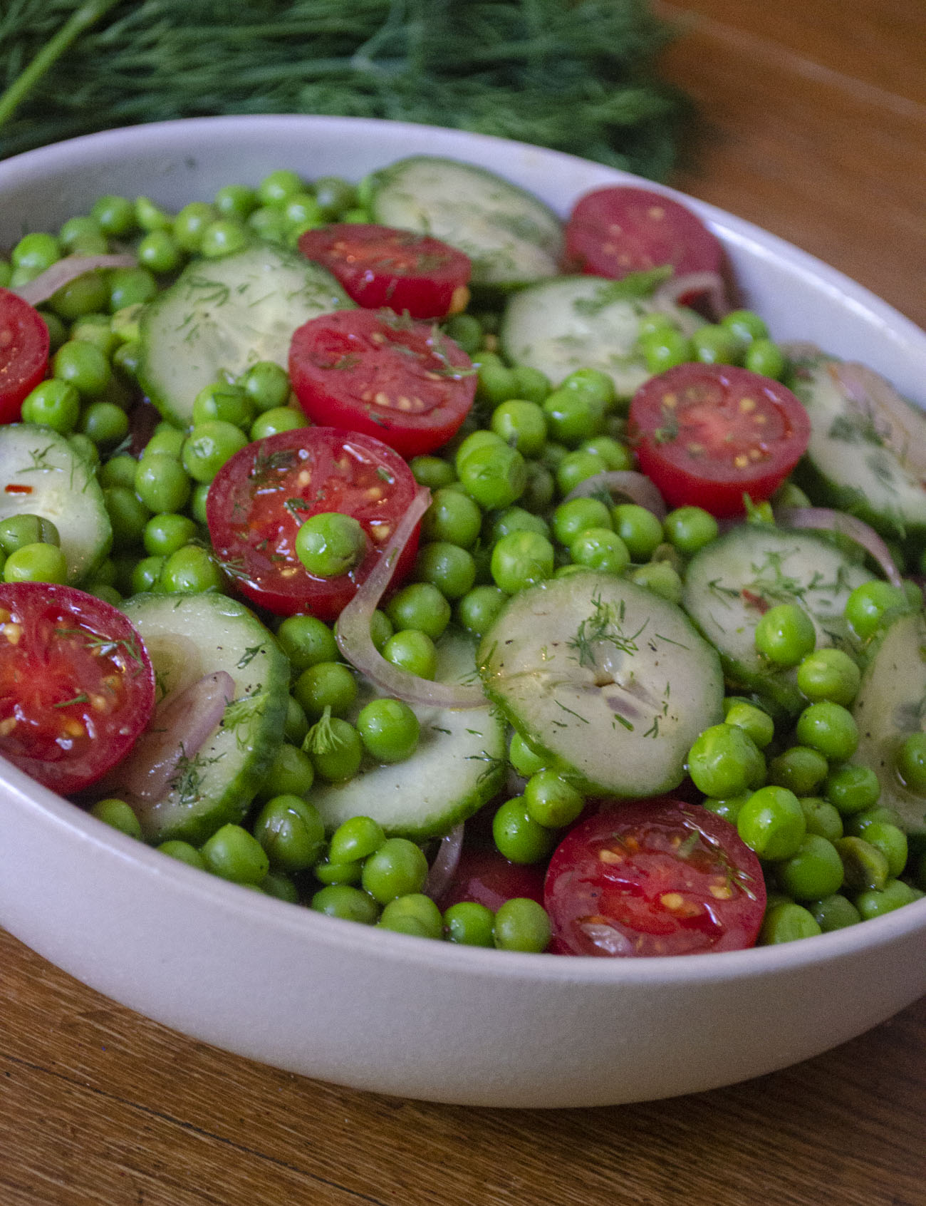 All Green No-Lettuce Salad: Cucumber Snap Pea Sesame Salad — OhCarlene