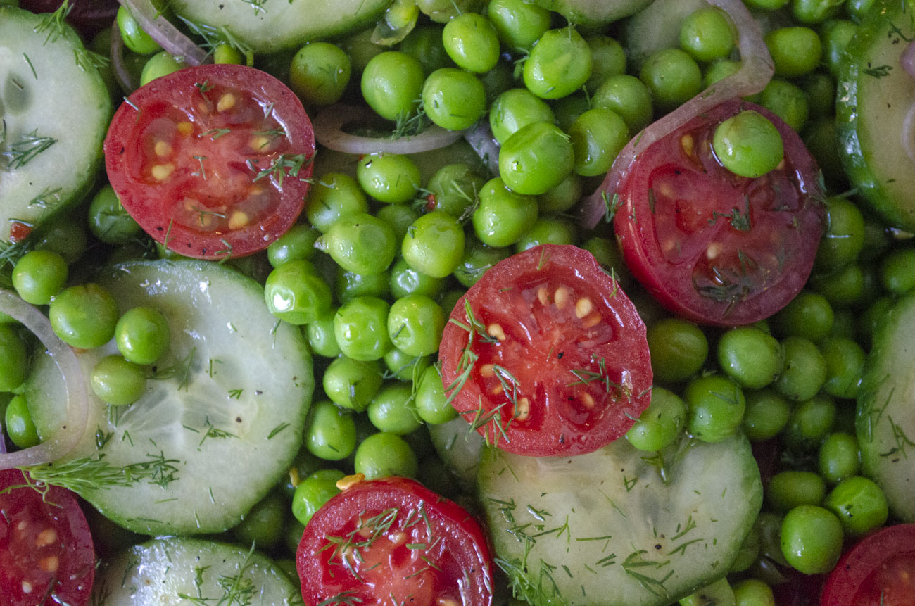 All Green No-Lettuce Salad: Cucumber Snap Pea Sesame Salad — OhCarlene