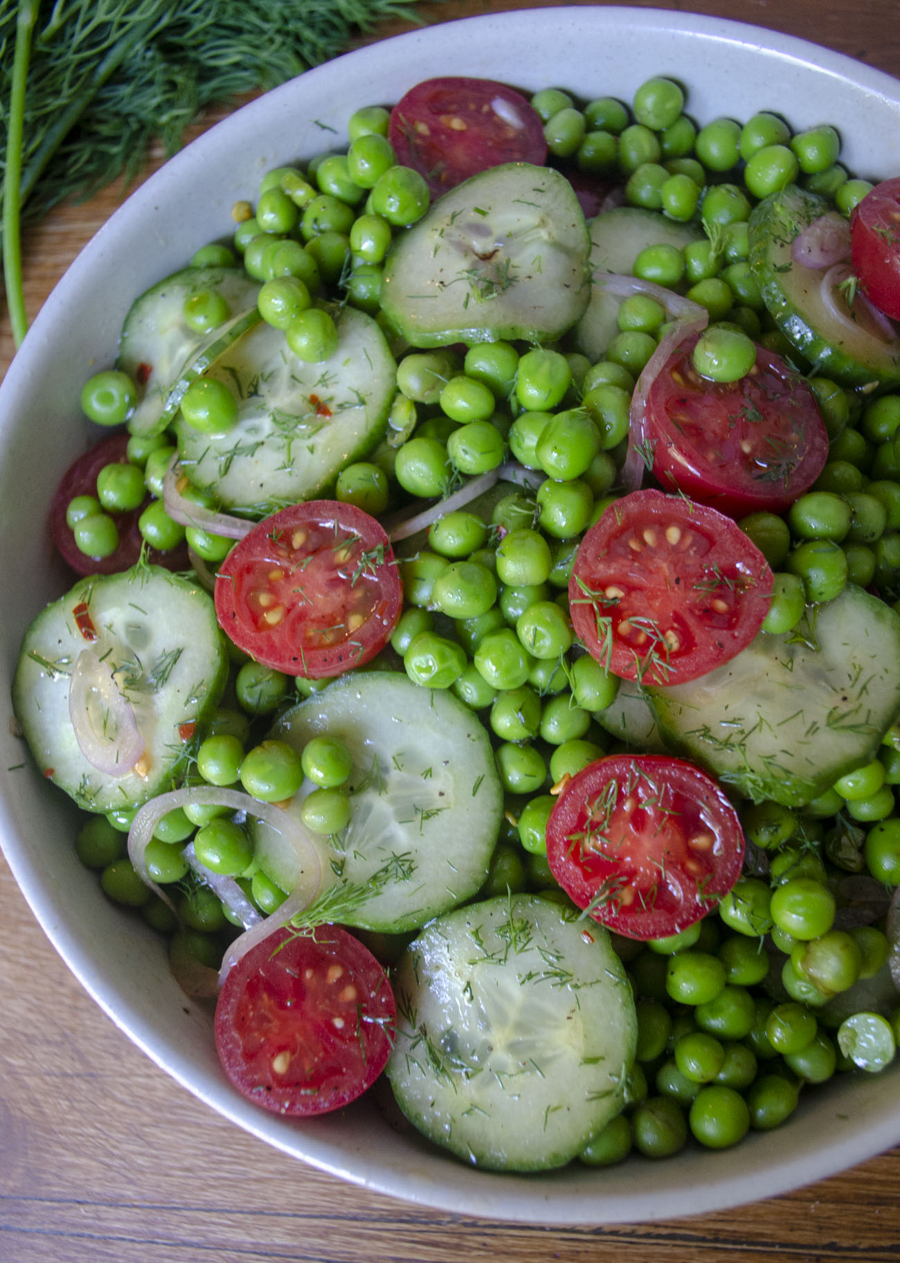 All Green No-Lettuce Salad: Cucumber Snap Pea Sesame Salad — OhCarlene