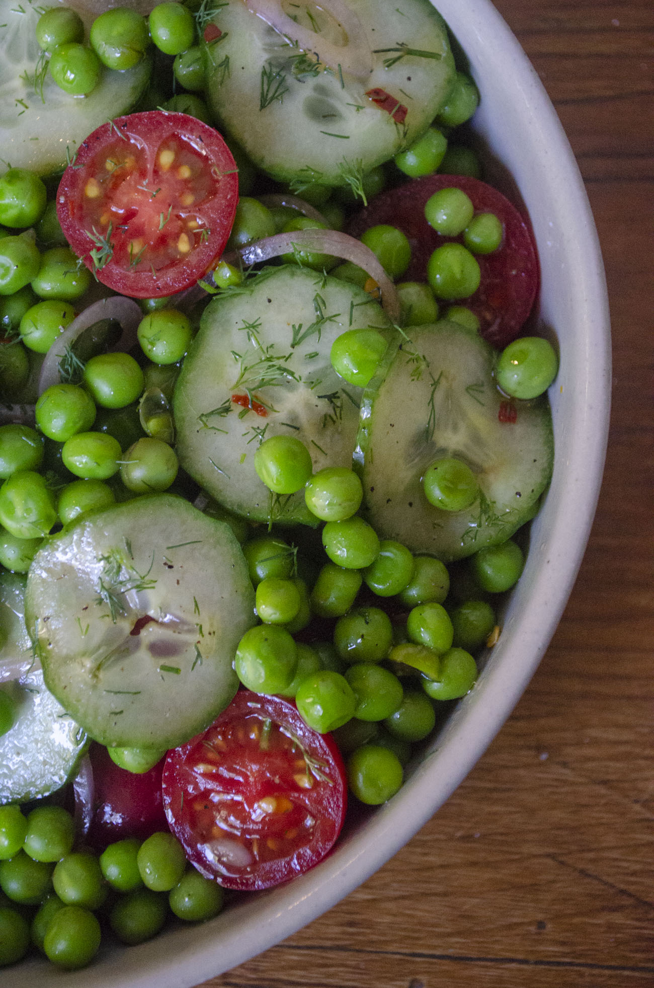 All Green No-Lettuce Salad: Cucumber Snap Pea Sesame Salad — OhCarlene