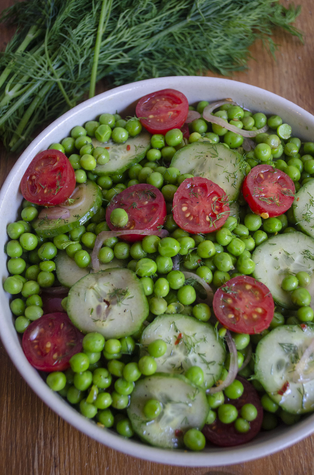 All Green No-Lettuce Salad: Cucumber Snap Pea Sesame Salad — OhCarlene