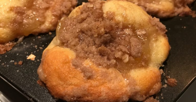 Grandma’s Sticky Apple Crumb Muffins