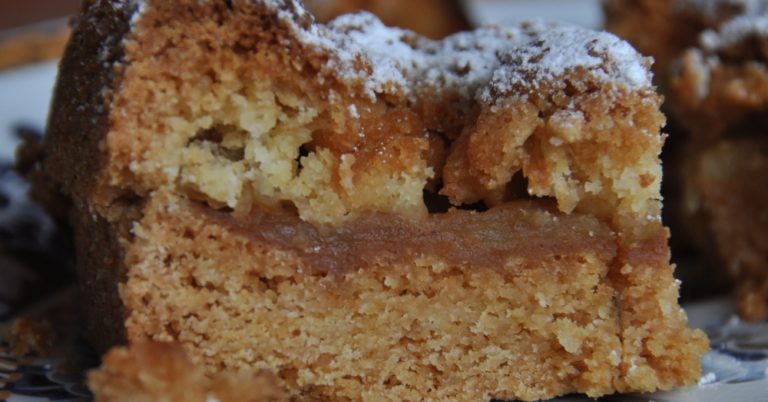 Layered Caramel Apple Slice Cake