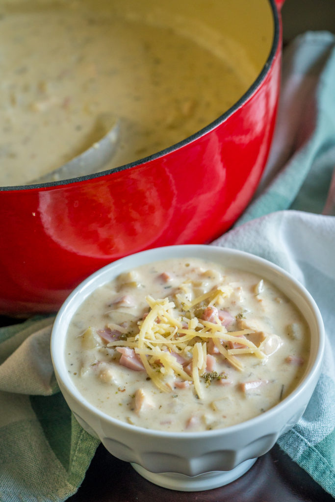 Creamy Chicken Cordon Bleu Soup 12 Tomatoes