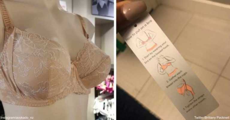 Woman Learns the Right Way to Wear a Bra