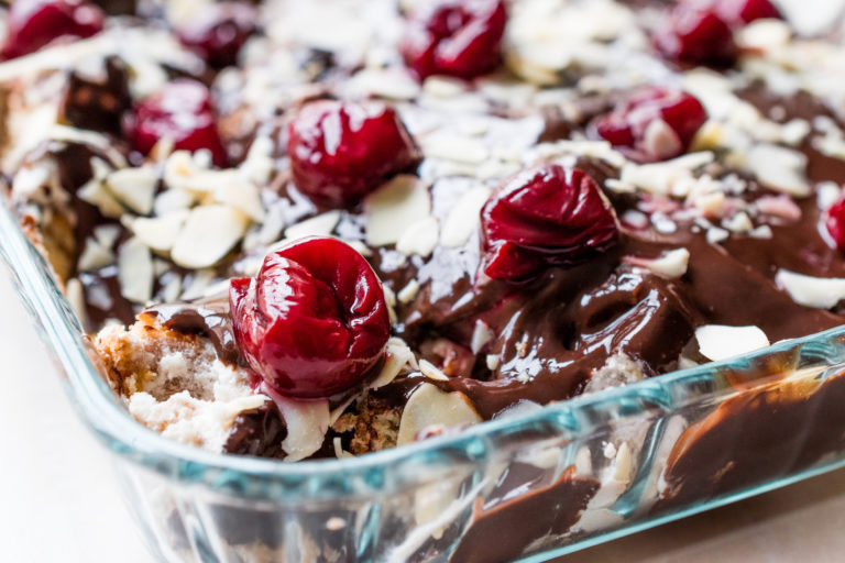Chocolate Almond Pudding Cake
