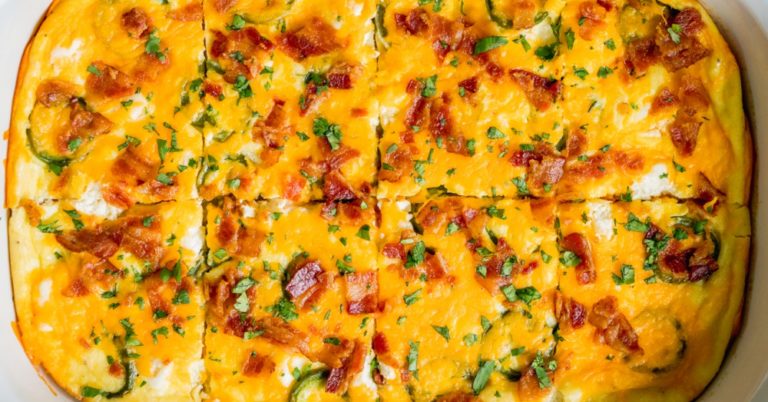 Jalapeño Popper Breakfast Casserole