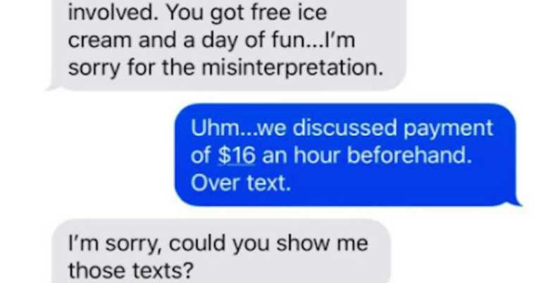 World’s Stingiest Mom Tries To Pay Babysitter In ‘Ice cream and Fun,’ Then Things Escalated