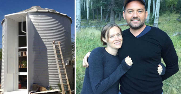 Man Turns Storage Grain Silo Into Beautiful Tiny Home For His New Wife.
