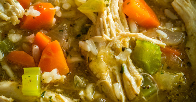 Ranch Chicken and Rice Soup