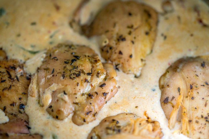 Instant Pot Creamy Chicken Thighs | 12 Tomatoes