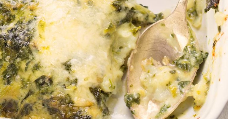 Creamed Spinach and Potato Casserole