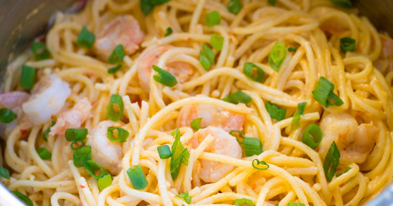 Instant Pot Bang Bang Shrimp Pasta