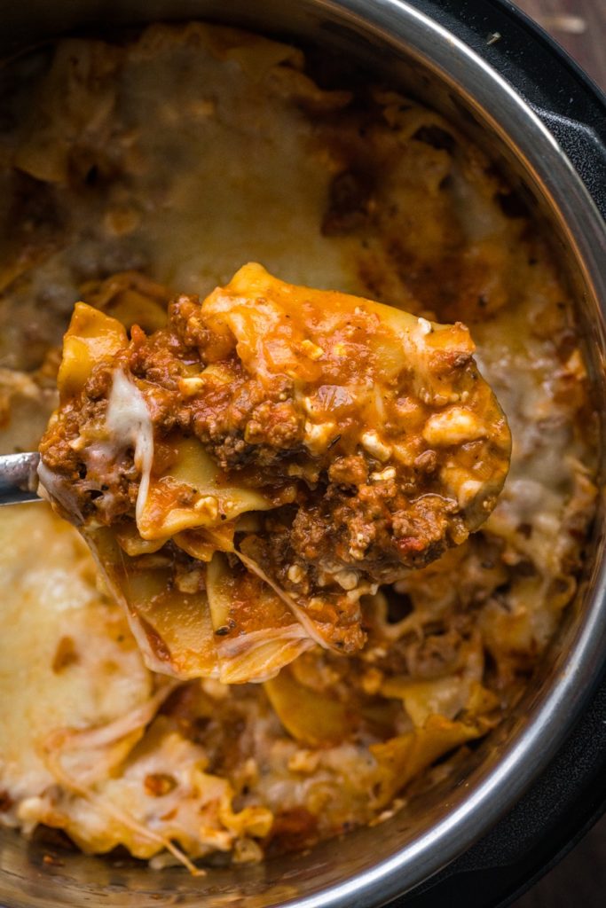 Instant pot lasagna discount with regular noodles