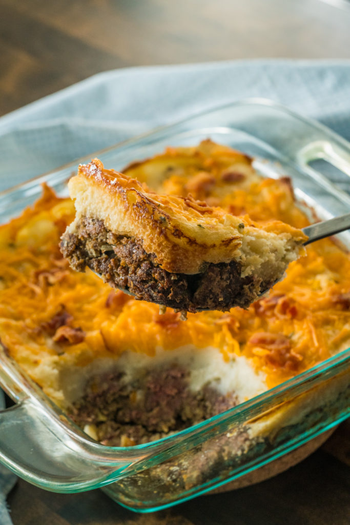 Cheesy Loaded Meatloaf Casserole | 12 Tomatoes