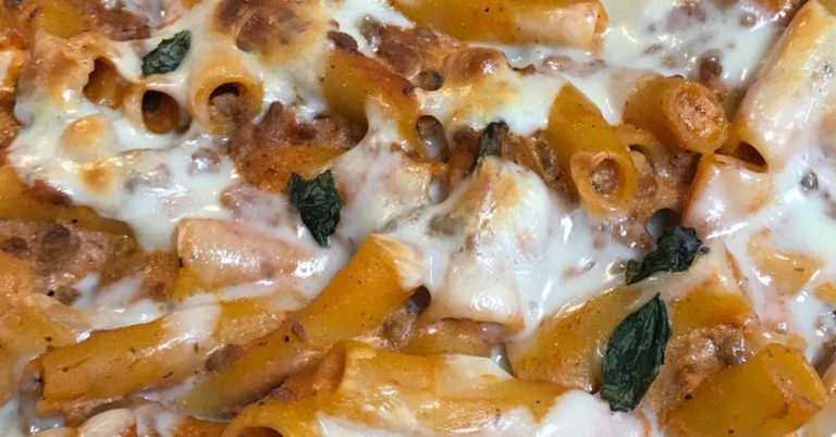 Cream Cheese And Sausage Pasta Bake