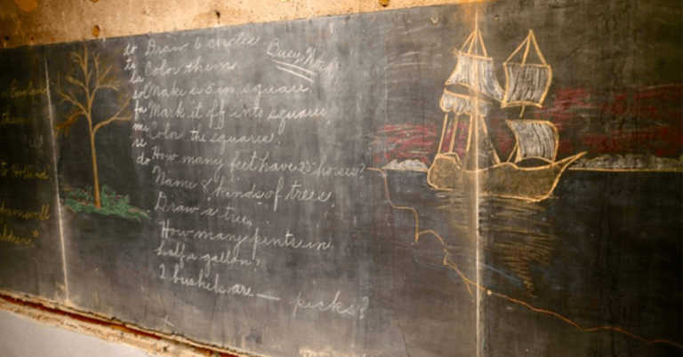School Stumbles Upon Chalkboards From 1917 During Renovation, Perfectly Preserved Lessons Provide Rare Look Into Past.