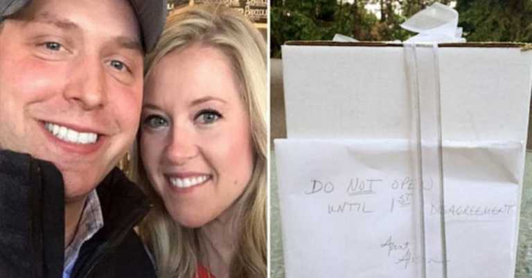 9 Years Later, Couple Finally Open Wedding Gift Aunt Told Them Not To Open