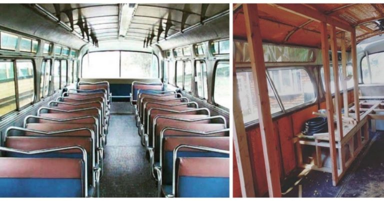 Woman Spends 3 Years Restoring Dilapidated Old Bus