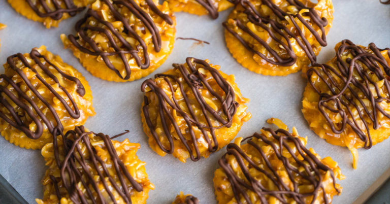 No-Bake Copycat Samoa Girl Scout Cookies