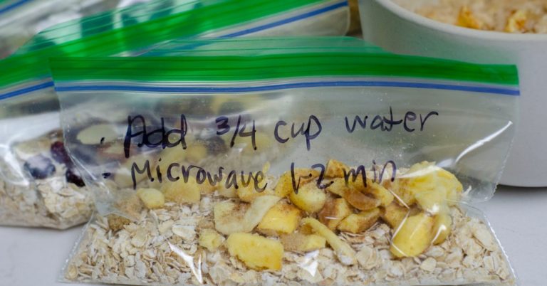 Homemade Instant Oatmeal Packets