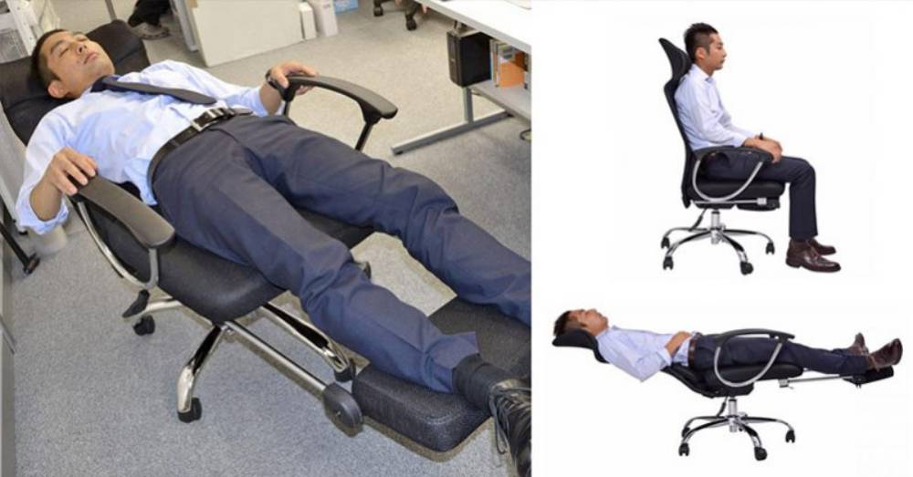 This Office Chair Lets You Lie Down Flat For Naps At The Office