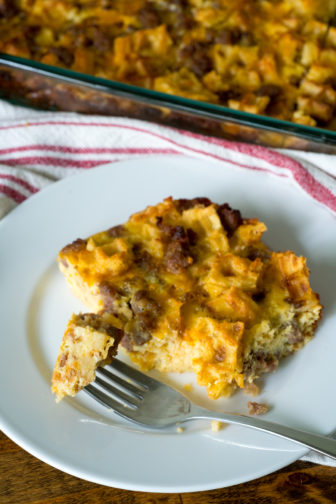 Maple Waffle Breakfast Casserole | 12 Tomatoes