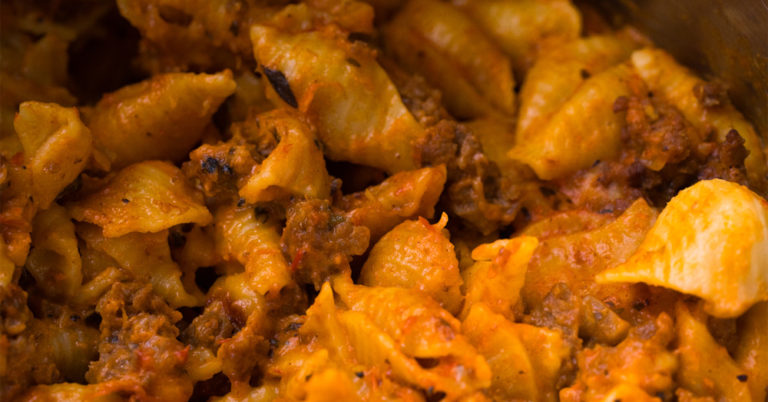 Creamy Instant Pot Shells and Beef