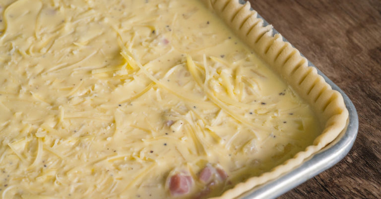 Sheet Pan Quiche Lorraine