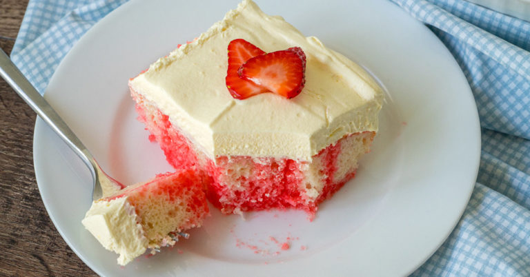 Strawberry Shortcake Poke Cake