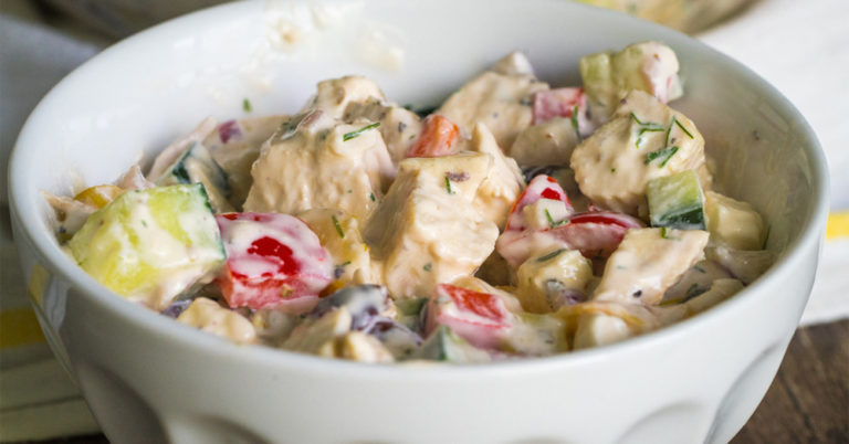 Greek Tzatziki Chicken Salad