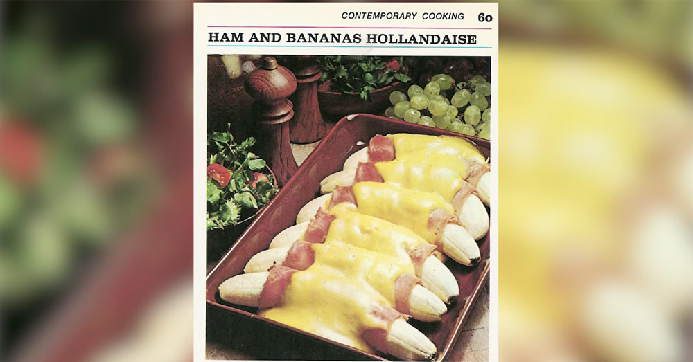 Vintage Recipe Bananas In Hollandaise Sauce 12 Tomatoes