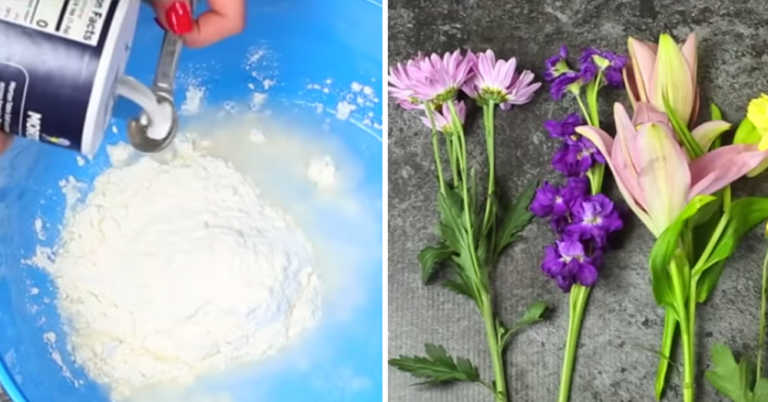 How To Make Dried Petal Bowls Using Flour, Water, And Salt