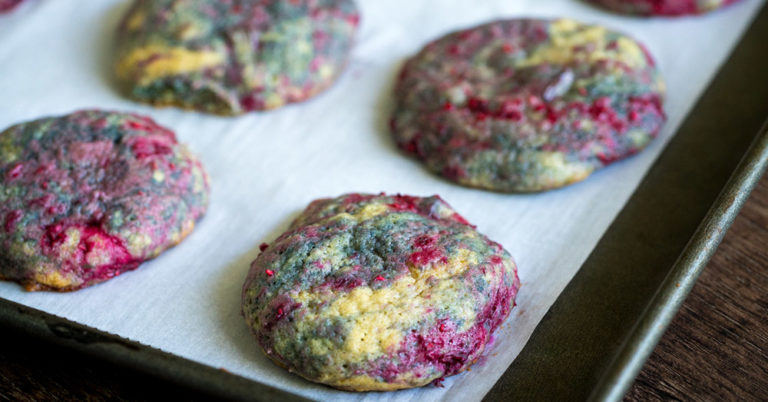 Raspberry Chocolate Chunk Cookies