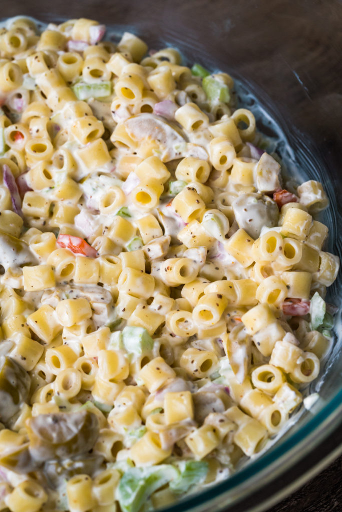 Dirty Martini Mac Salad