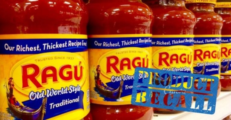 FDA Recalls Ragu Pasta Sauces Due To Possible Plastic Contaminations