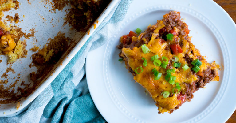 Sloppy Joe Cornbread Casserole