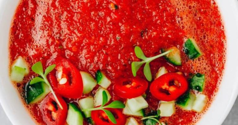 Watermelon And Tomato Gazpacho