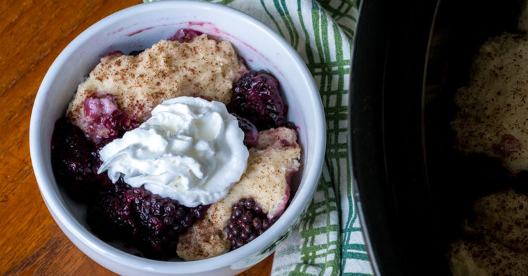 Down Home Slow Cooker Blackberry Dumplings