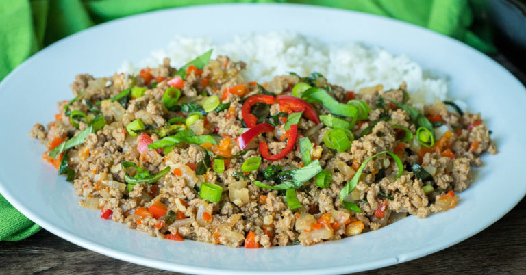 Thai Basil Beef Skillet