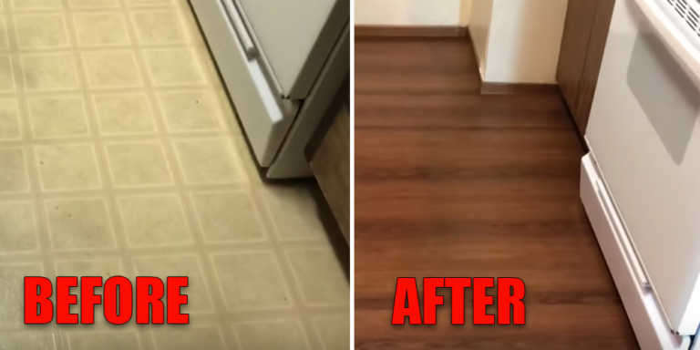 How To Redo The Kitchen Floors With Supplies From The Dollar Store