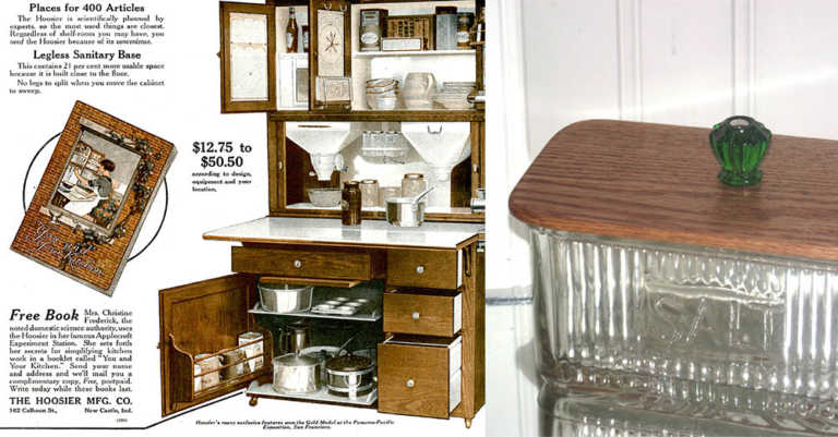 Antique Spotlight: Hoosier Cabinet Sneath Glass