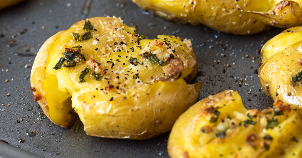 Smashed Potatoes ⋆ 100 Days of Real Food