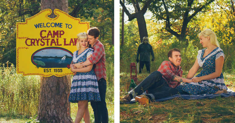 Couple’s ‘Friday The 13th’-Theme Engagement Photoshoot Take A Terrifying Turn