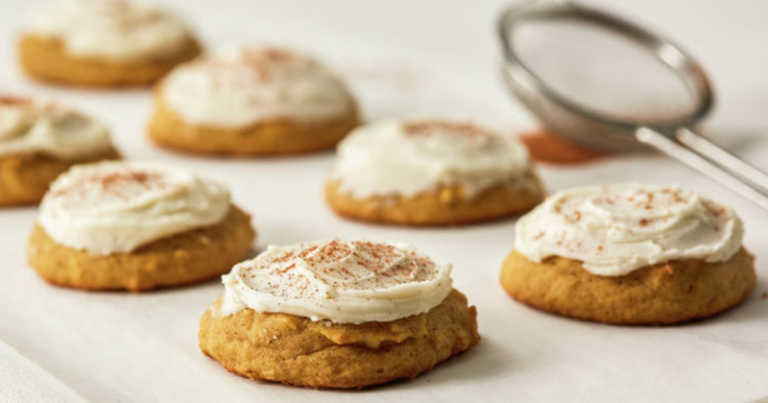 Pumpkin Cookies With Browned Butter Frosting