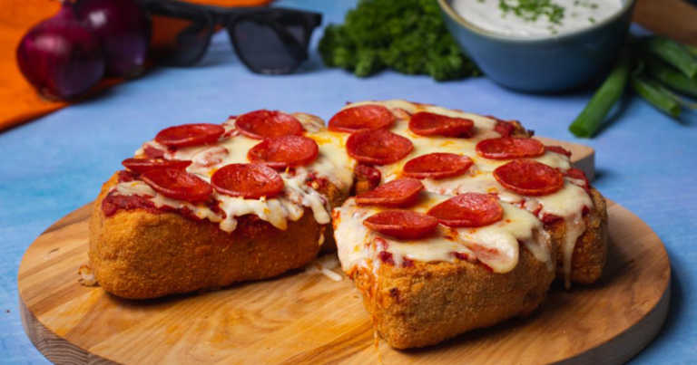 This Deep Fried BBQ Chicken Stuffed ‘Pizzadilla’ Is Giving The Internet Indigestion