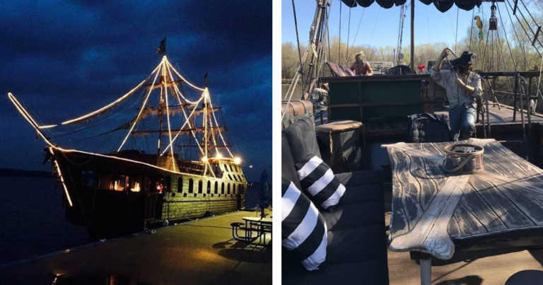 You Can Rent A 65-Foot Pirate Ship On The Mississippi River For $300 A Night On Airbnb