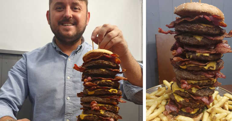 Pub Will Pay For Your Gravestone If You Die Attempting Their 12,000 Calorie Burger Challenge